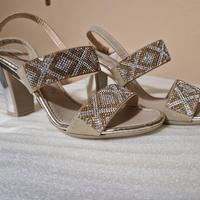 scarpe  eleganti da  donna  colore oro 36