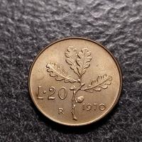 20 Lire 1970 Quercia Italia