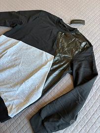 Felpa uomo 2 XL nera/grigia NUOVA
