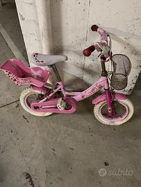 Bici bambina+seggiolino posteriore per bici adulto