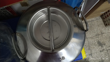 Recipiente olio in acciaio inox da 30 litri