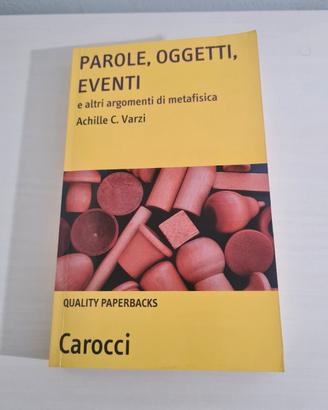 Libro "Parole, Oggetti, Eventi" di Achille Varzi
