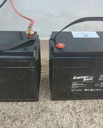 2 Batterie USATE Agm Accu Italia 160Ah/20Hr