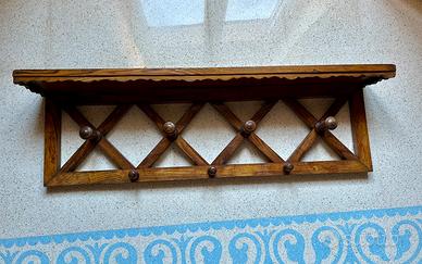 Appendiabiti da parete in legno