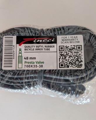 Fincci Camera d'Aria 700x35C-38C Presta 48mm