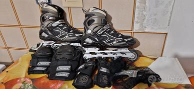 Rollerblade Fila 4 ruote + protezioni