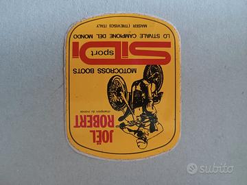 adesivo vintage originale motocross Sidi 