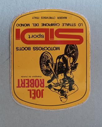 adesivo vintage originale motocross Sidi 