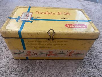 Scatola di latta vintage biscotti