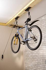 Kit per appendere bicicletta al soffitto