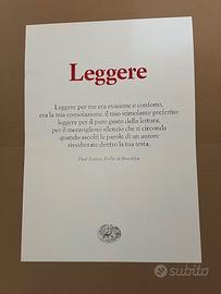 Quadro Leggere Auster Nuovo