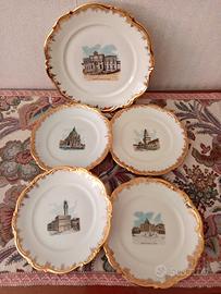 Set 5 Piatti Vintage Mitterteich Bavaria - Serie R