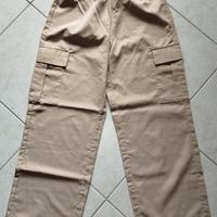 Pantaloni cargo beige