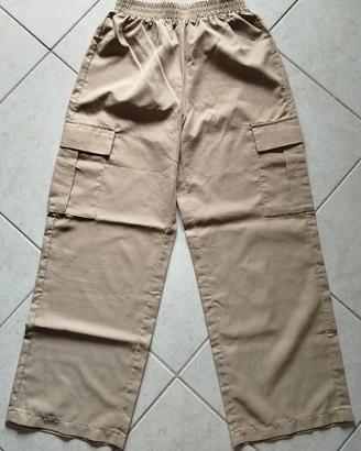Pantaloni cargo beige