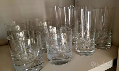 Servizio cristallo bicchieri whiskey