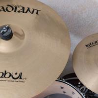 Set piatti hi-hat 14 crash 16/17/18, ride 20 china