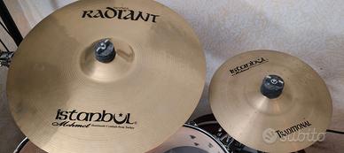 Set piatti hi-hat 14 crash 16/17/18, ride 20 china