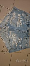 shorts jeans tg 34 veste xs/s