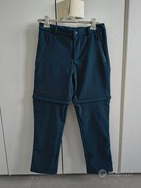 pantalone trekking con pile int. gambe removibili