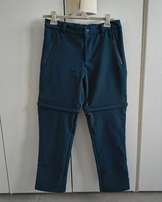 pantalone trekking con pile int. gambe removibili