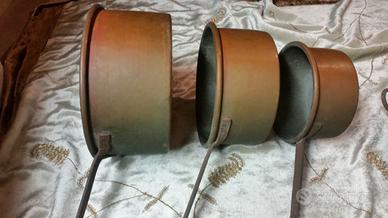 Pentole e tegami in rame batutto