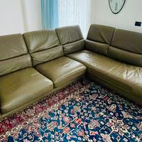 Divano a L Rosini in vera pelle
