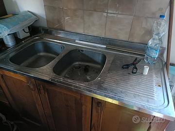 lavello inox due vasche