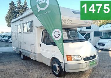 CAMPER RIMOR FORD MANSARDATO 7 POSTI DOPPIA DINETT