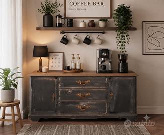Credenza in legno-restauro Vintage/Industrial 