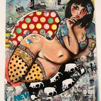 “Shy Girl, Wild Soul Dipinto Contemporaneo