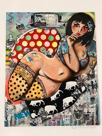 “Shy Girl, Wild Soul Dipinto Contemporaneo