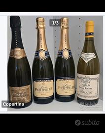 bottiglie 4 di champagne e vino francesi