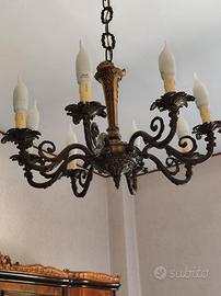 Lampadario in bronzo 