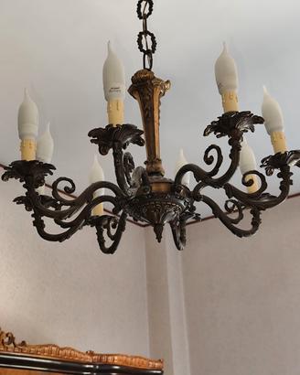 Lampadario in bronzo 