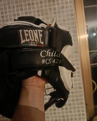 Casco per boxe con gabbia metallica