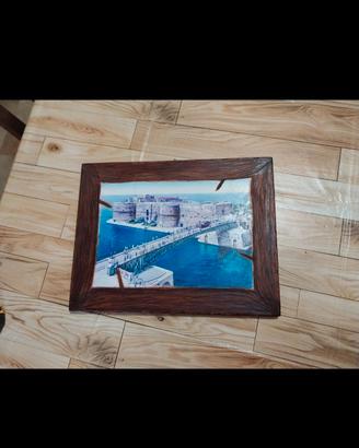 Quadro in legno con immagine Taranto 