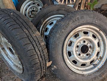 4 Cerchi in Acciaio BMW 13" (4x100) d'Epoca E21 E3