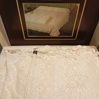 Copriletto macramè vintage