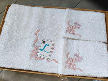 set asciugamani bagno 