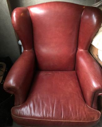 Poltrona in cuoio