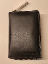 Portafoglio donna Lotto, vera pelle, nero