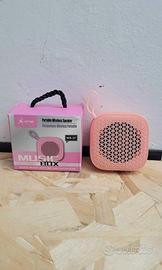Mini Cassa bluetooth rosa