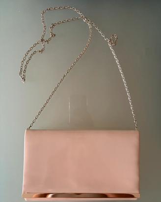 Pochette cerimonia rosa antico lucido