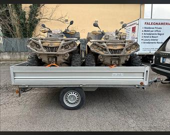 Rimorchio leggero revisionato portata 460 kg