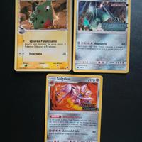 Lotto carte pokemon vintage stamped holo