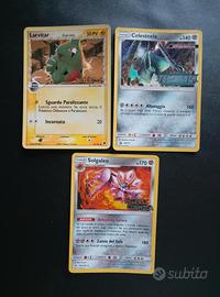 Lotto carte pokemon vintage stamped holo