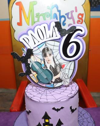 Torta compleanno Mercoledi Addams