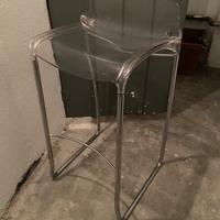 Sgabello in plexiglass di design