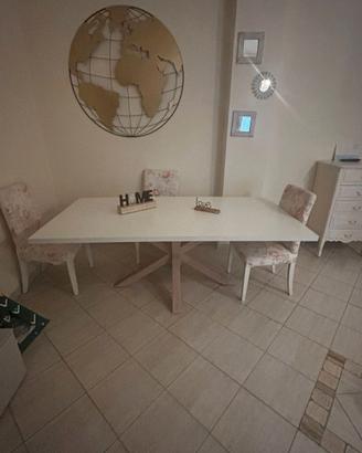 tavolo da soggiorno piedi incrociati