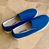 scarpe slip-on GAS, tg 40 nuove, blu